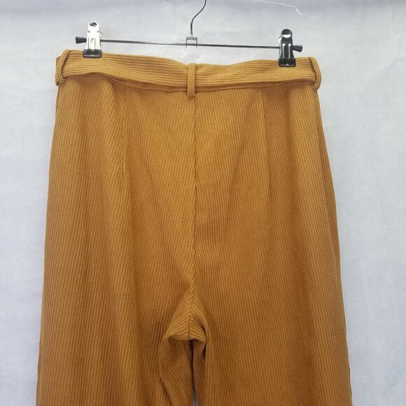 House of Harlow X Revolve Gavin Pants Women's S Toffee Straight Leg Crop Ribbed - Picture 10 of 16